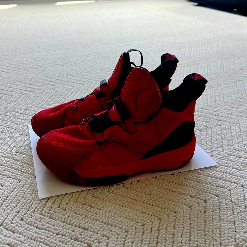 Air Jordan XXXIII size 4.5 youth. Very good condition with no box